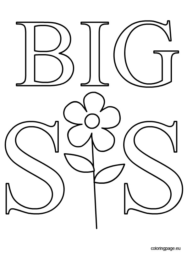 595x804 Big Sister Coloring Pages Educational Coloring Pages