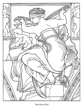 273x350 Michelangelo's Sistine Chapel Coloring Book Activity Pack