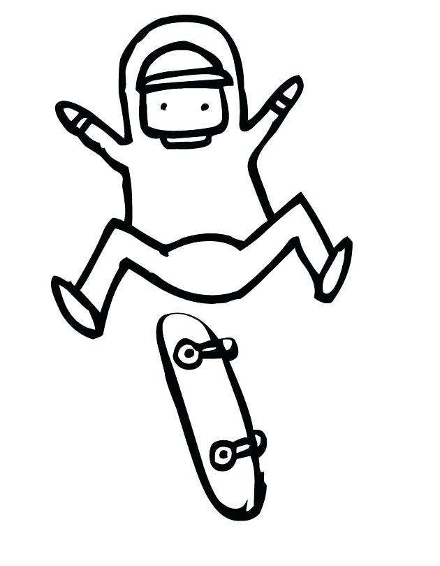 630x810 Sheep Play Skateboard Coloring Picture For Kids Printable Boy