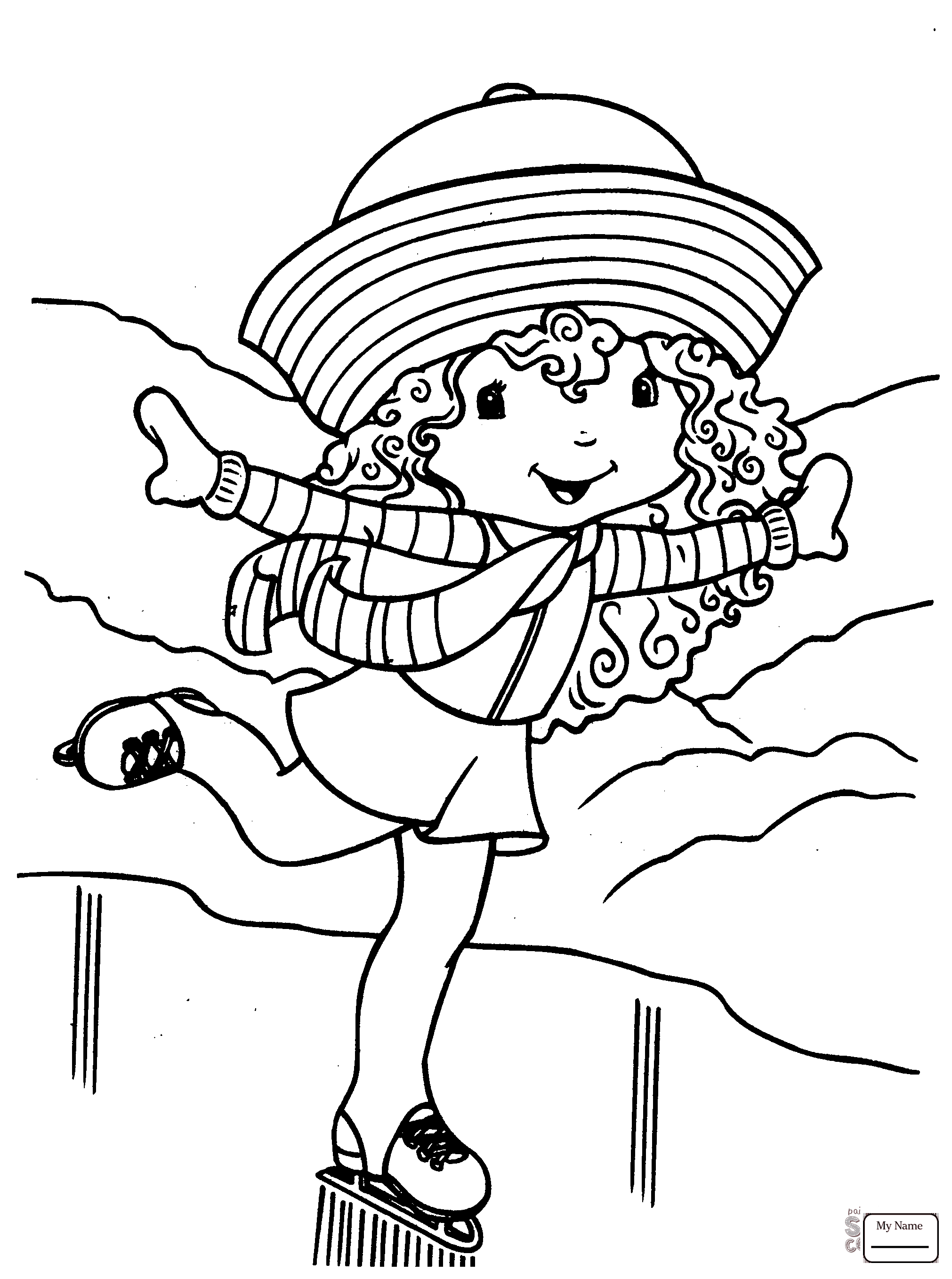 2022x2715 Fresh Coloring Pages Activities Ice Skating Cartoon Ice Skater