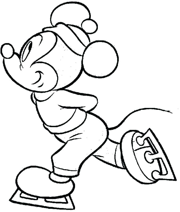 765x900 Ice Skates Coloring Pages