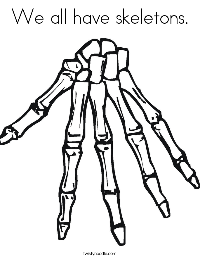 685x886 Skeleton Coloring Pages