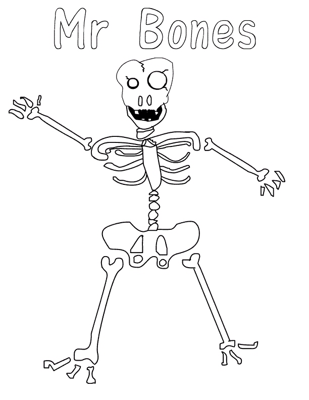 612x792 Skeleton Coloring Pages Awesome Free Printable Skeleton Coloring