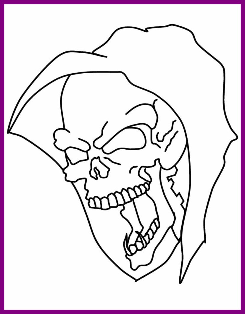 828x1062 The Best Skull Coloring Pages Grim Reaper Coloringstar Pic