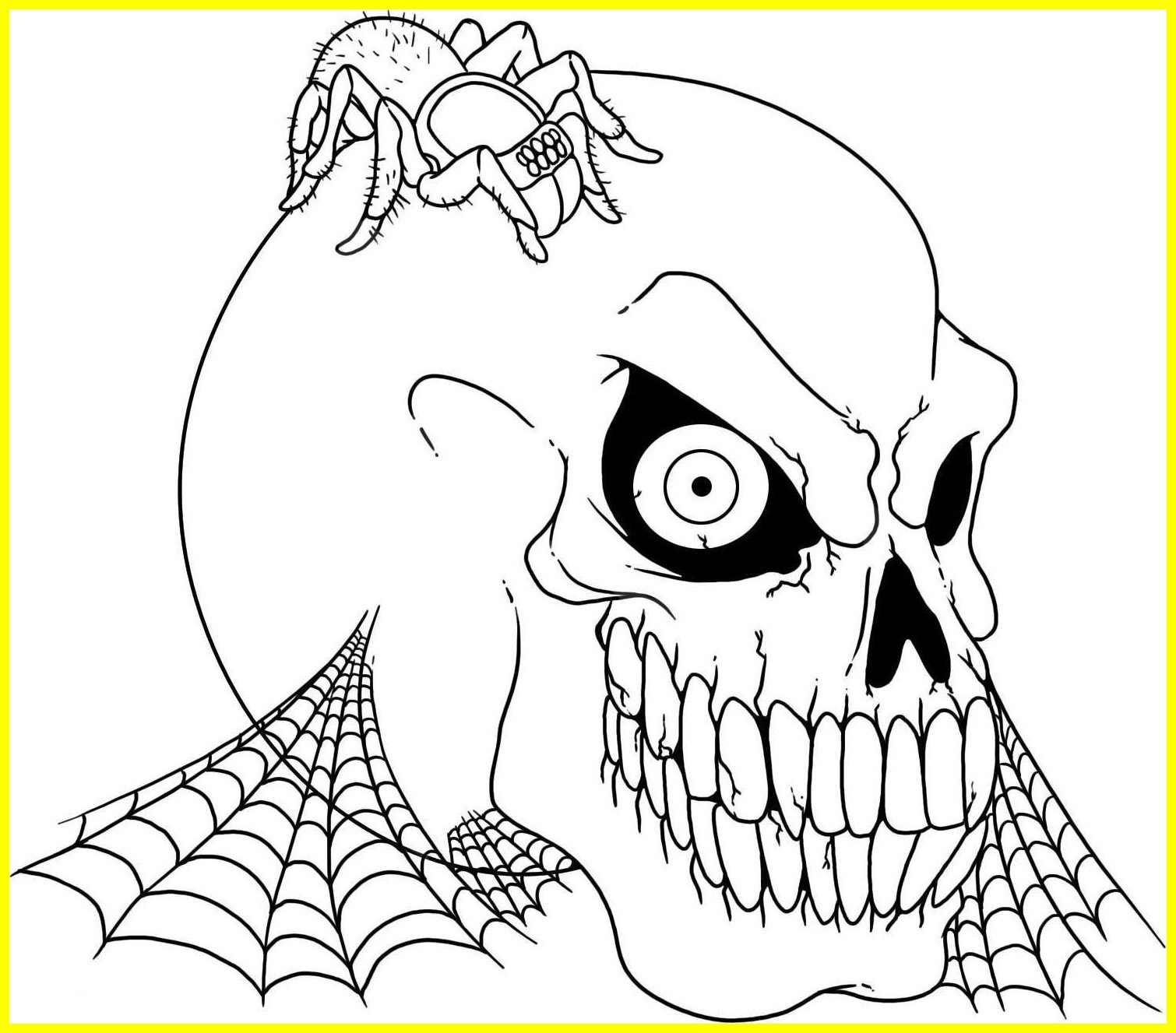 1510x1327 Unbelievable Witch With Skeleton Coloring Page Halloween To Print