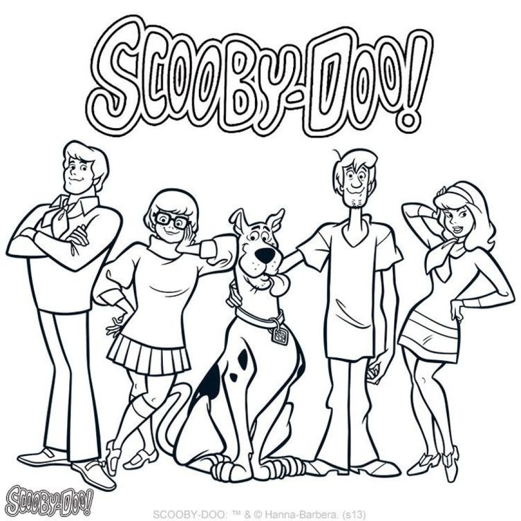 1024x1024 Scooby Doo Coloring Page Value Pages On With Prixducommerce