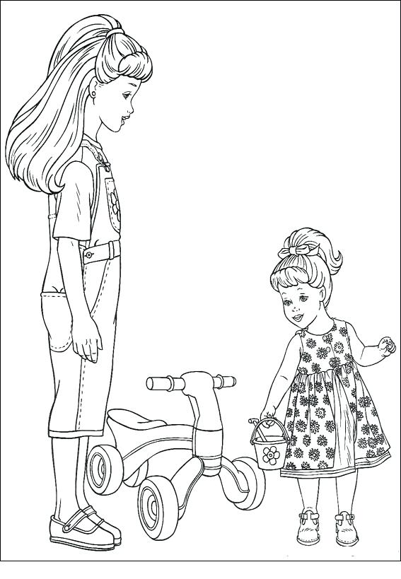 567x819 Skipper Coloring Pages Pin Barbie Skipper On Barbie Skipper