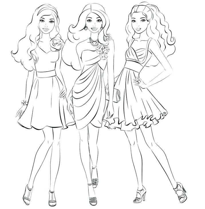 716x730 Barbie And Friends Coloring Pages Skipper Coloring Pages Barbie