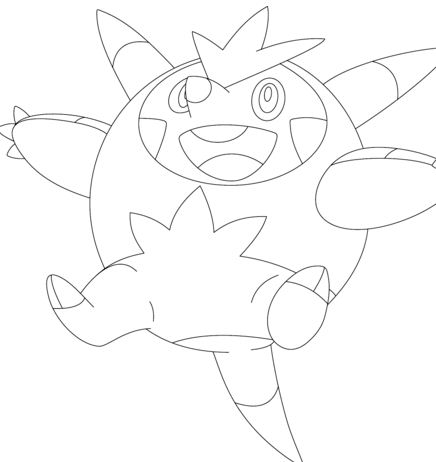 436x462 Meowth Pokemon Coloring Page