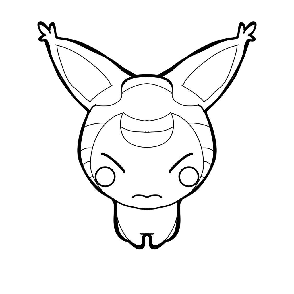 1024x1024 Skitty Colroing Page Amino