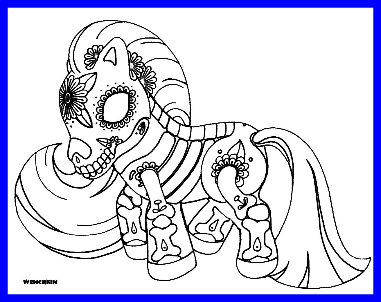 1312x1041 Amazing Day Of The Dead Coloring Dogs Click Sugar Skull Cat