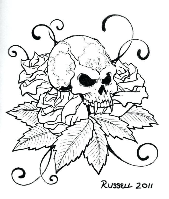 700x824 Skull Colour Pencil Skull Coloring Free Printable Skull Coloring