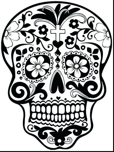 375x500 Skulls Coloring Pages Skull And Crossbones Coloring Pages Coloring
