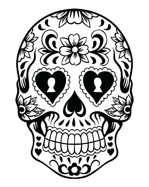 600x750 Skull Coloring Book Skulls Coloring Pages Free Printable Sugar