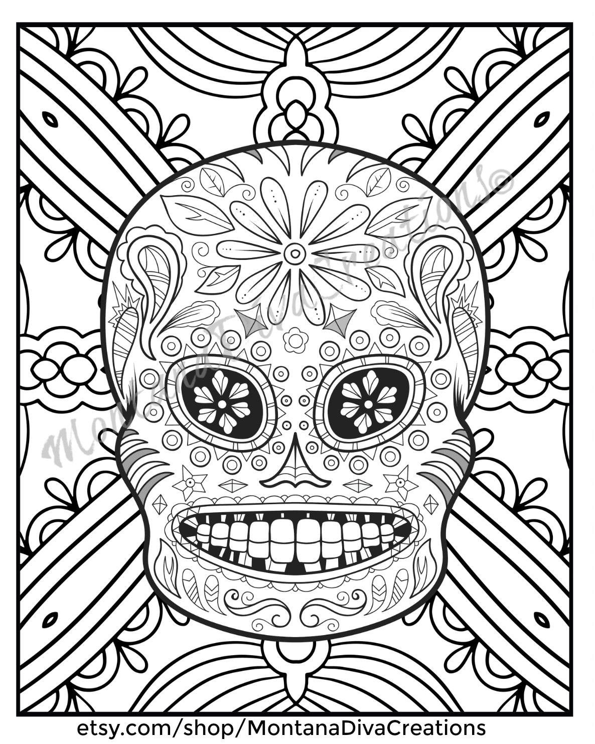 1186x1483 Day Of The Dead Mandala Coloring Pages Best Of Day Of The Dead