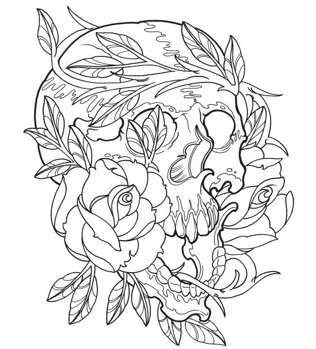650x718 Tattoo Art Coloring Pages