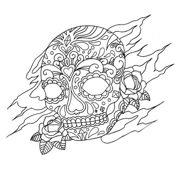 600x572 Tattoo Coloring Pages
