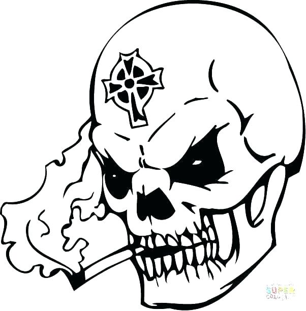 Skulls On Fire Coloring Pages at GetDrawings | Free download