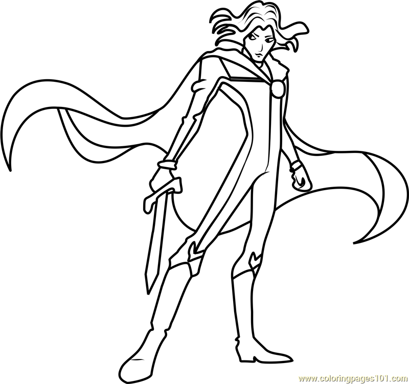 800x751 Sky Winx Club Coloring Page