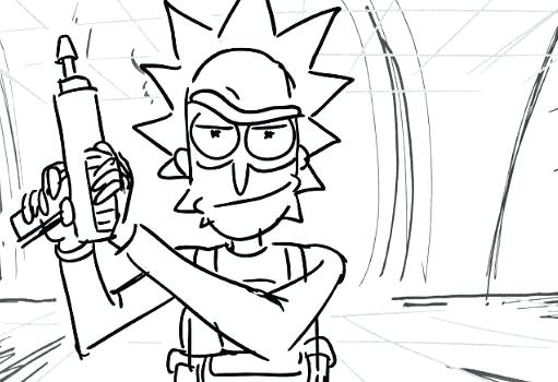 511x350 Rick And Morty Coloring Pages Page Cartoon Board