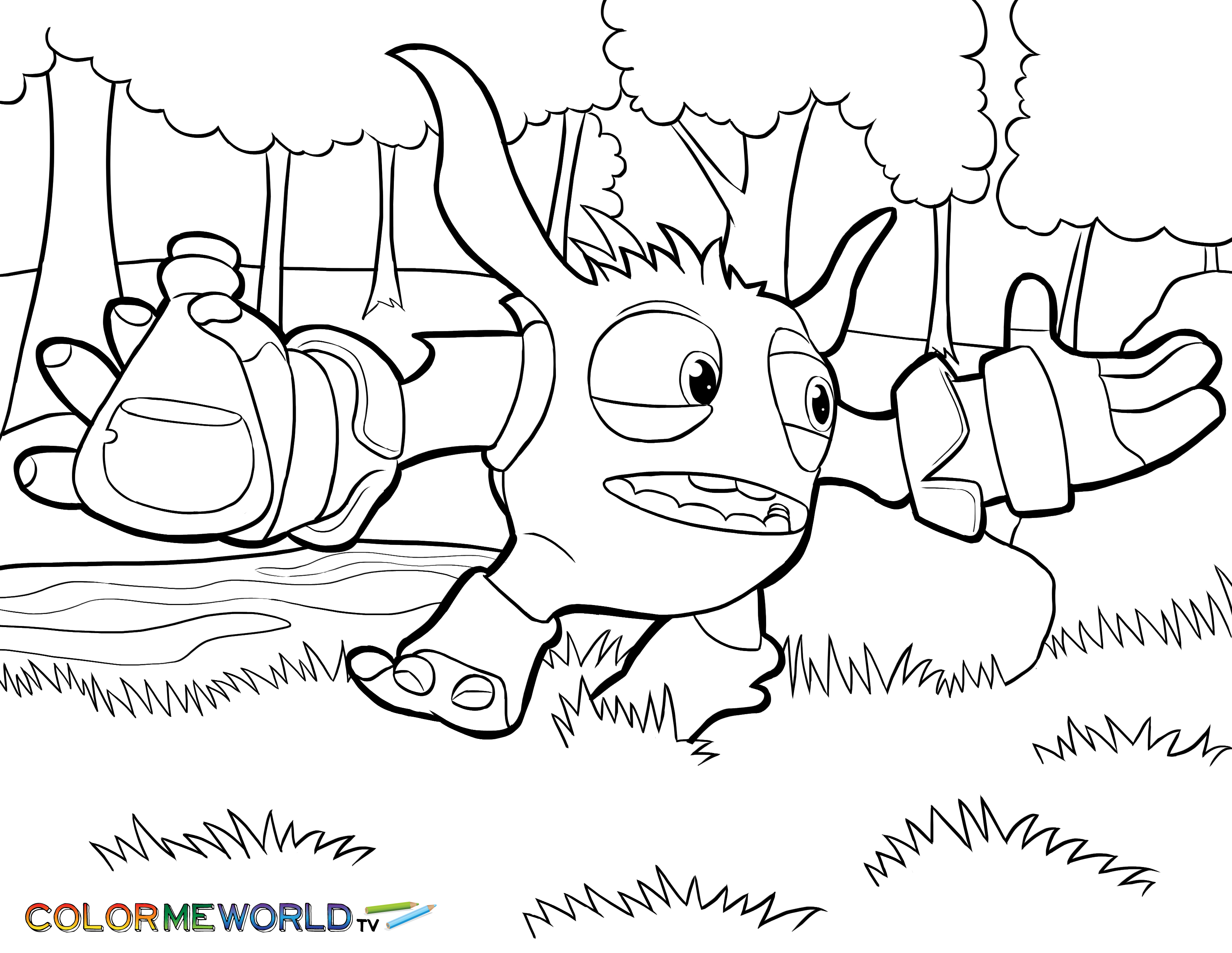 3300x2550 Skylanders Pop Fizz Coloring Page Pop Fizz Free Color Page, Download