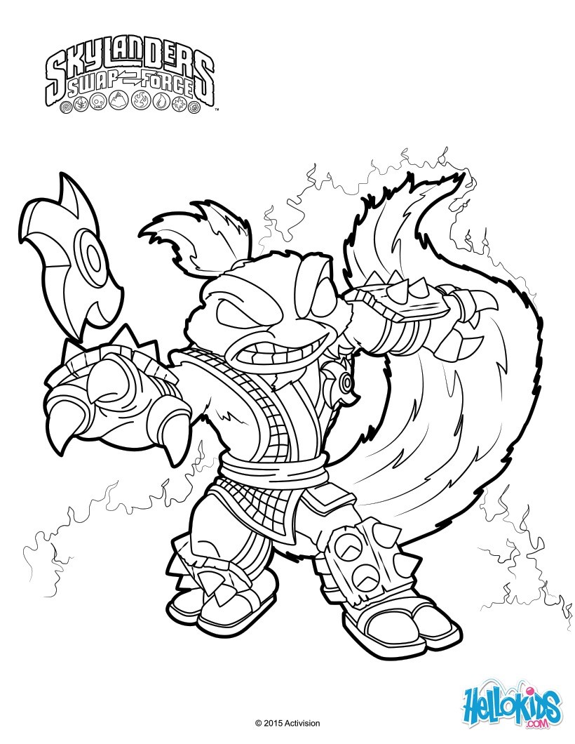 820x1060 Skylanders Trap Team Coloring Pages