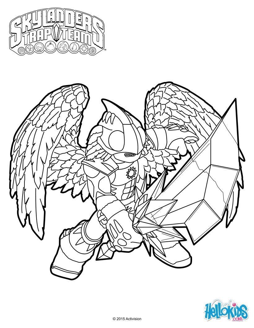 820x1060 Color Online Kids Coloring Pages Skylanders
