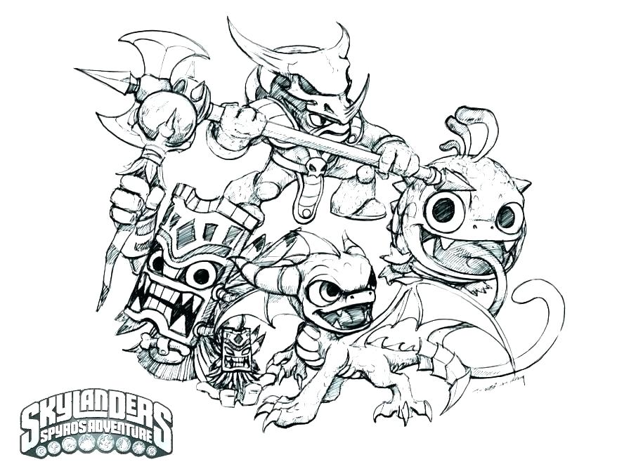 878x678 Printable Skylanders Coloring Pages Printable Coloring Sheets