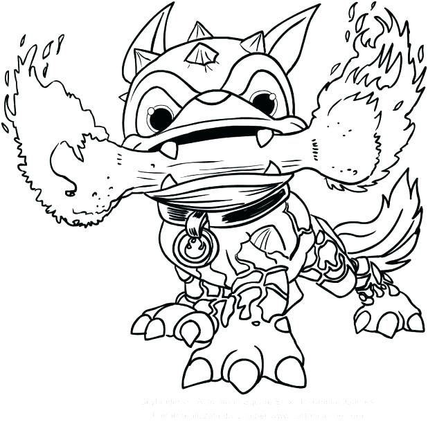 618x613 Skylanders Coloring Pages Printable