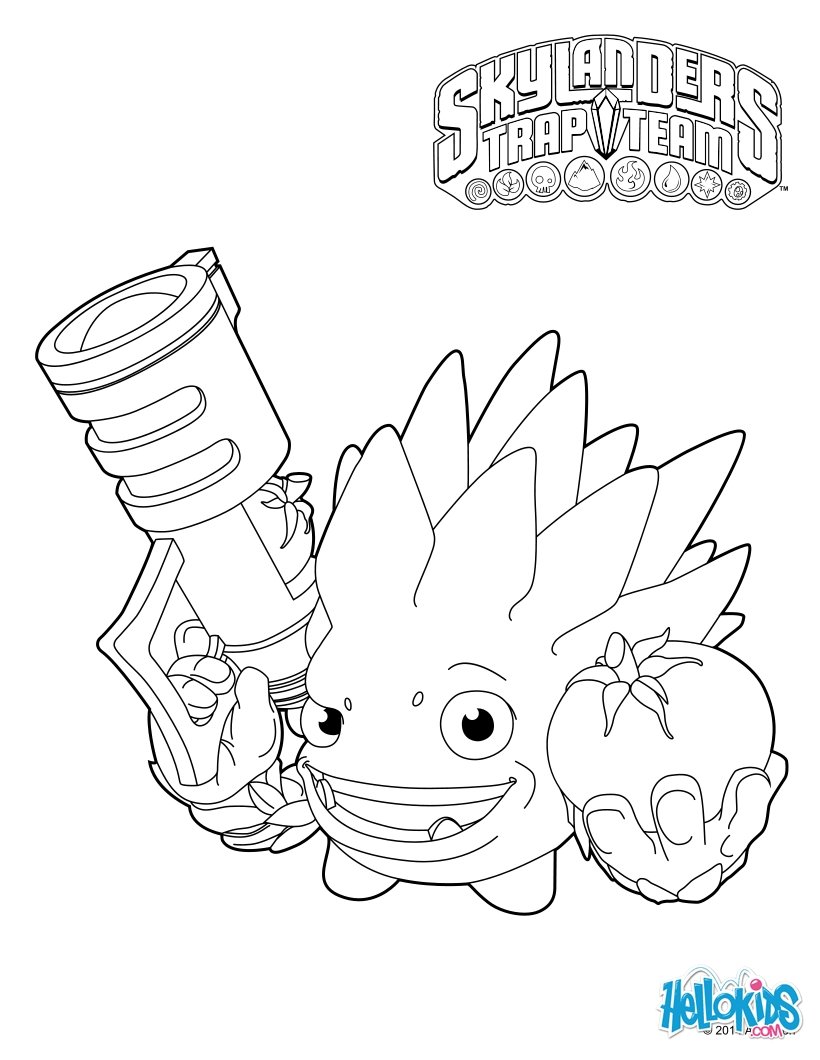 820x1060 Skylanders Coloring Pages