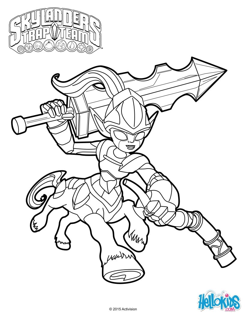 820x1060 Skylanders Trap Team Coloring Pages