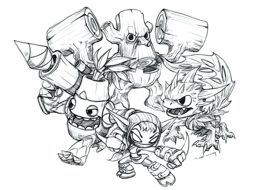 827x609 Skylander Giants Coloring Pages Coloring Pages Design Free