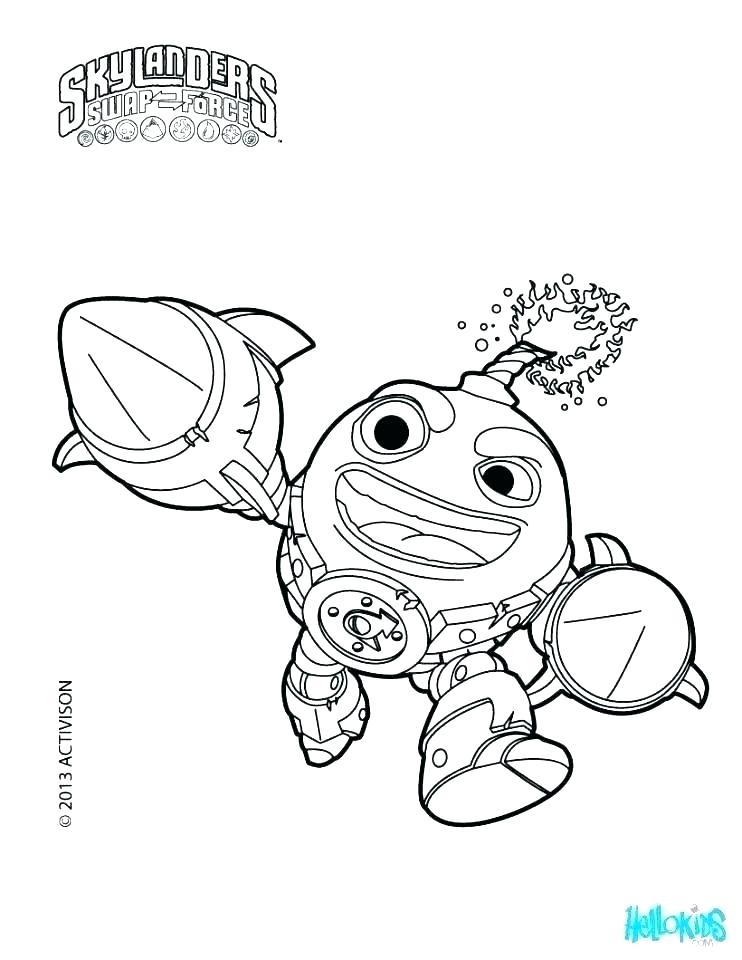 742x960 Skylanders Giants Colouring Pages
