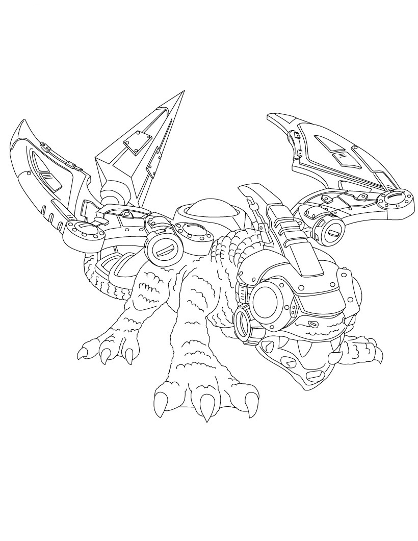 820x1060 Free Printable Skylander Giants Coloring Pages For Kids