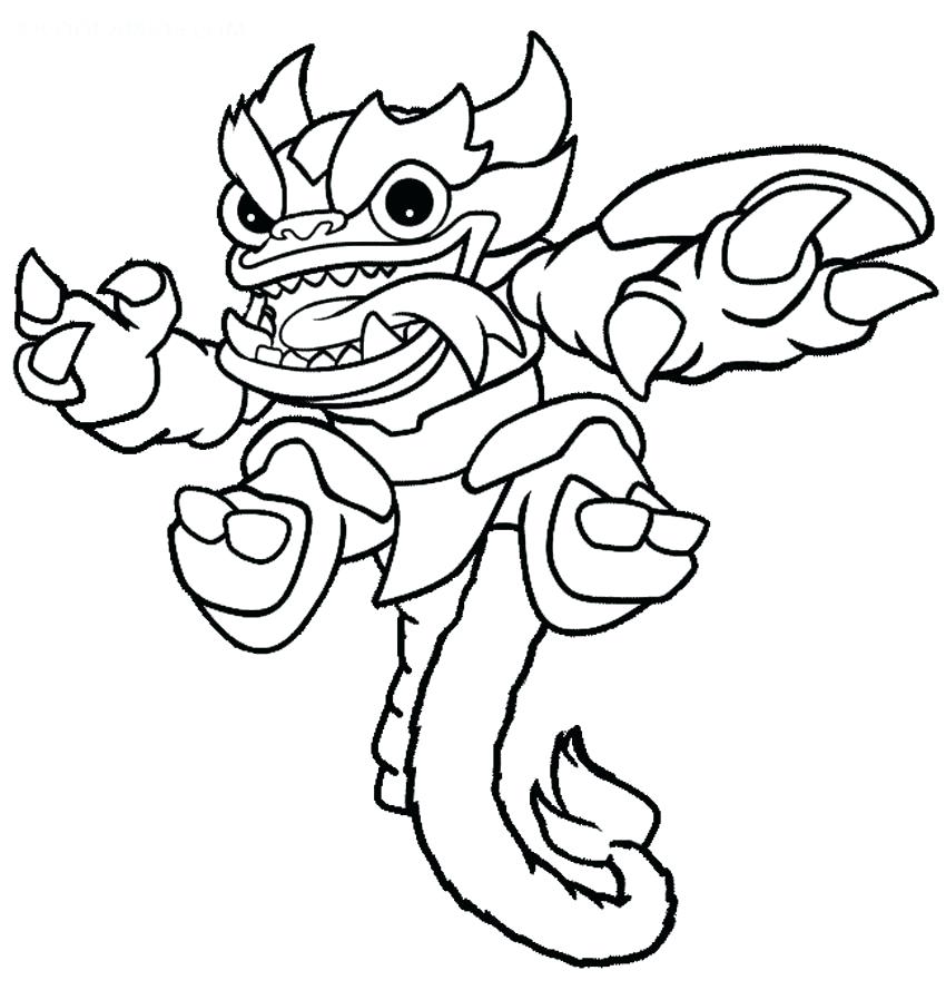 850x889 Incredible Stunning Skylanders Coloring Sheets Free Download Trap