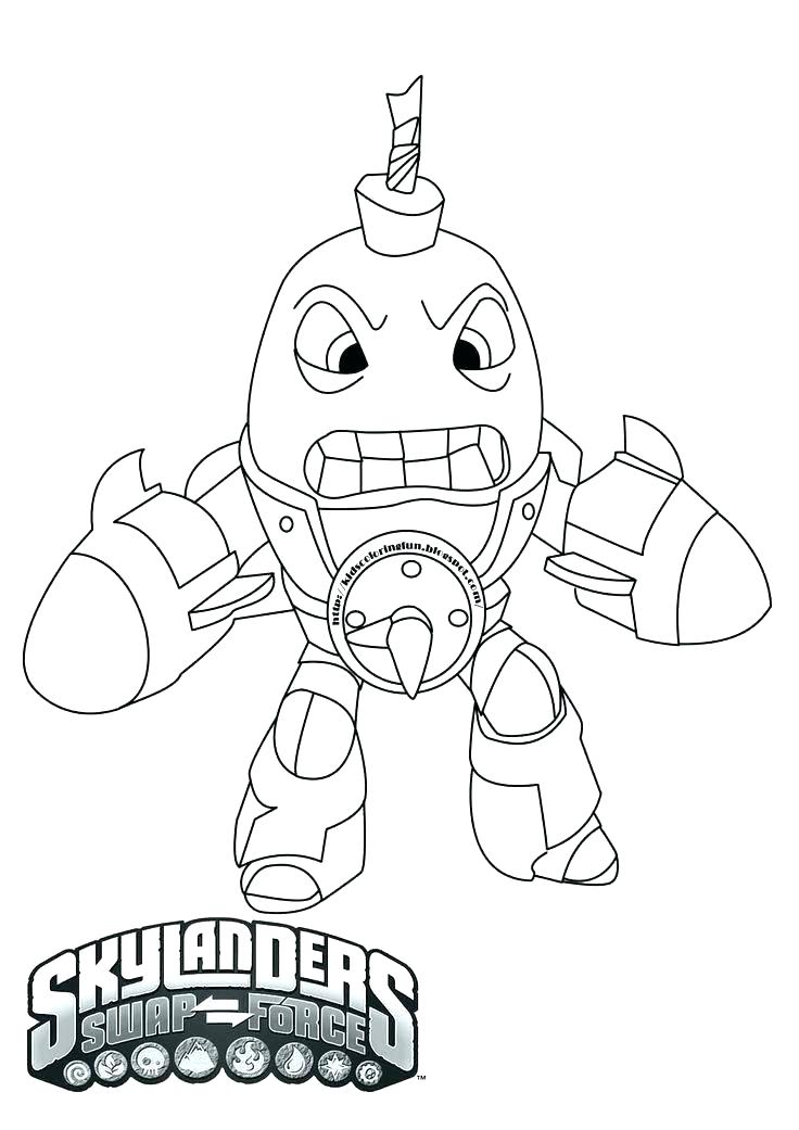 736x1041 Coloring Pictures Of Skylanders