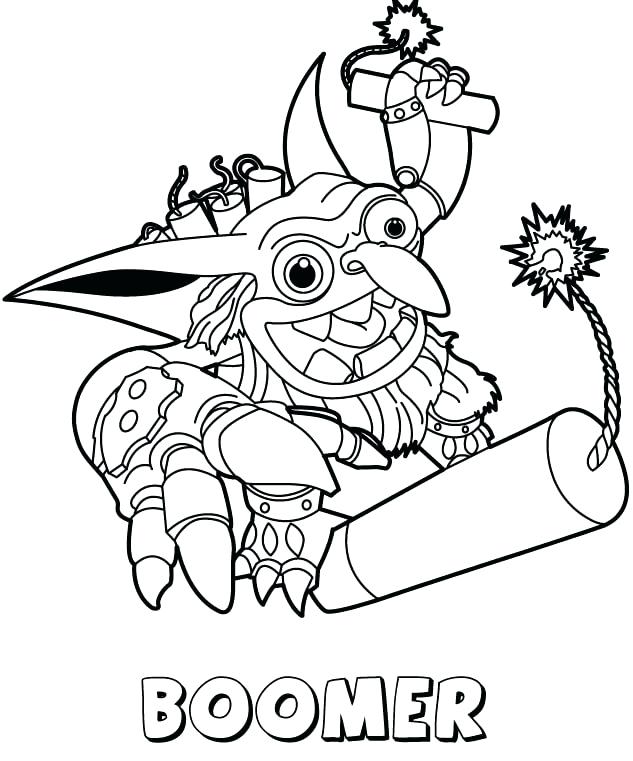 633x761 Skylanders Coloring Page
