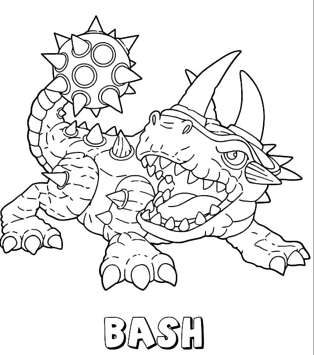 634x715 Skylanders Trap Team Coloring Pages Coloring Pages Online Giant