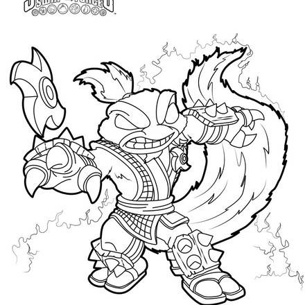 440x440 Skylanders Trap Team Coloring Pages Free Printables