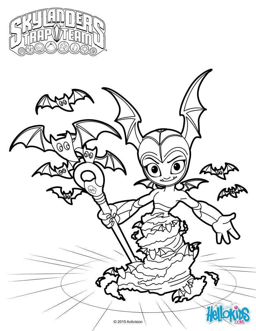 820x1060 Tbat Spin Coloring Page More Skylanders Trap Team Coloring Sheets