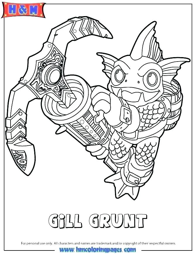 670x867 Coloring Pages Of Skylanders