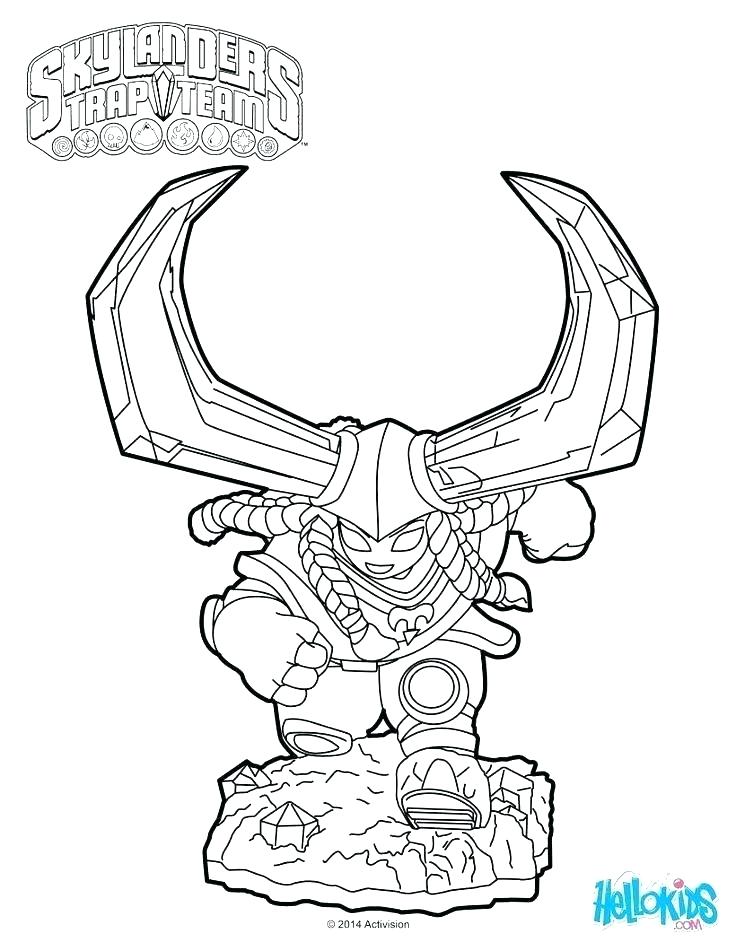 736x951 Skylanders Trap Team Coloring Pages Skylander Color Pages Free