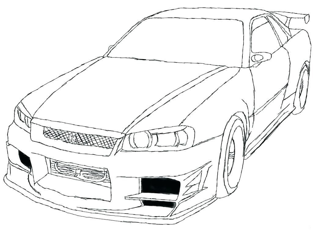 1024x755 Coloring Page Free Printable Coloring Pages Coloring Pages Nissan