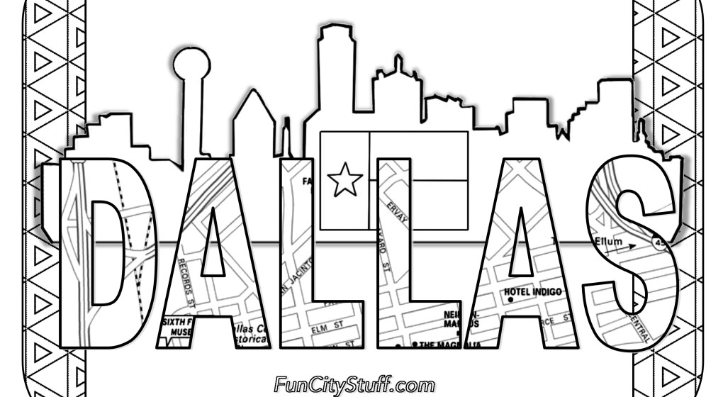 1020x560 Texas Coloring Pages
