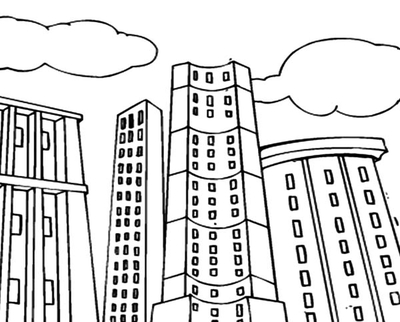 Skyscraper Coloring Page at GetDrawings | Free download