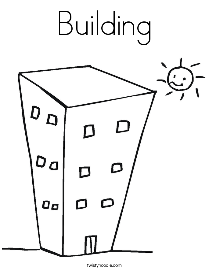 685x886 Top Building Coloring Pages