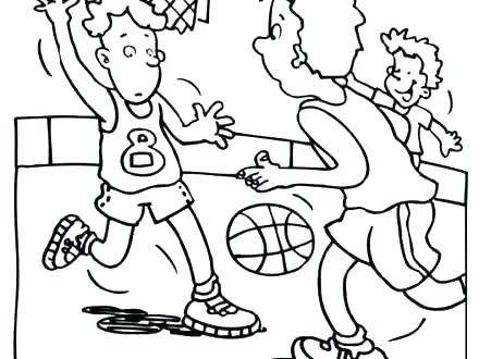 440x330 Coloring Basketball