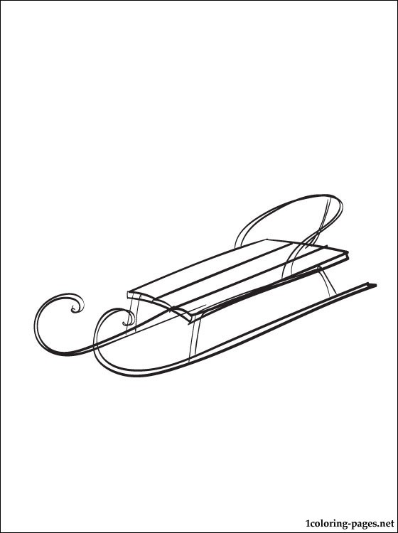 560x750 Sled Coloring Page Coloring Pages