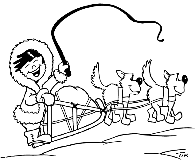635x524 Dog Sled