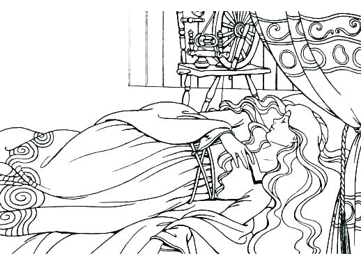 518x381 Sleeping Coloring Pages Hibernating Bear Coloring Page Hibernation